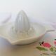 Citrus press old white porcelain