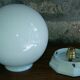 Ceiling light globe art deco porcelain Limoges support