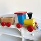 Wooden toy train to pull