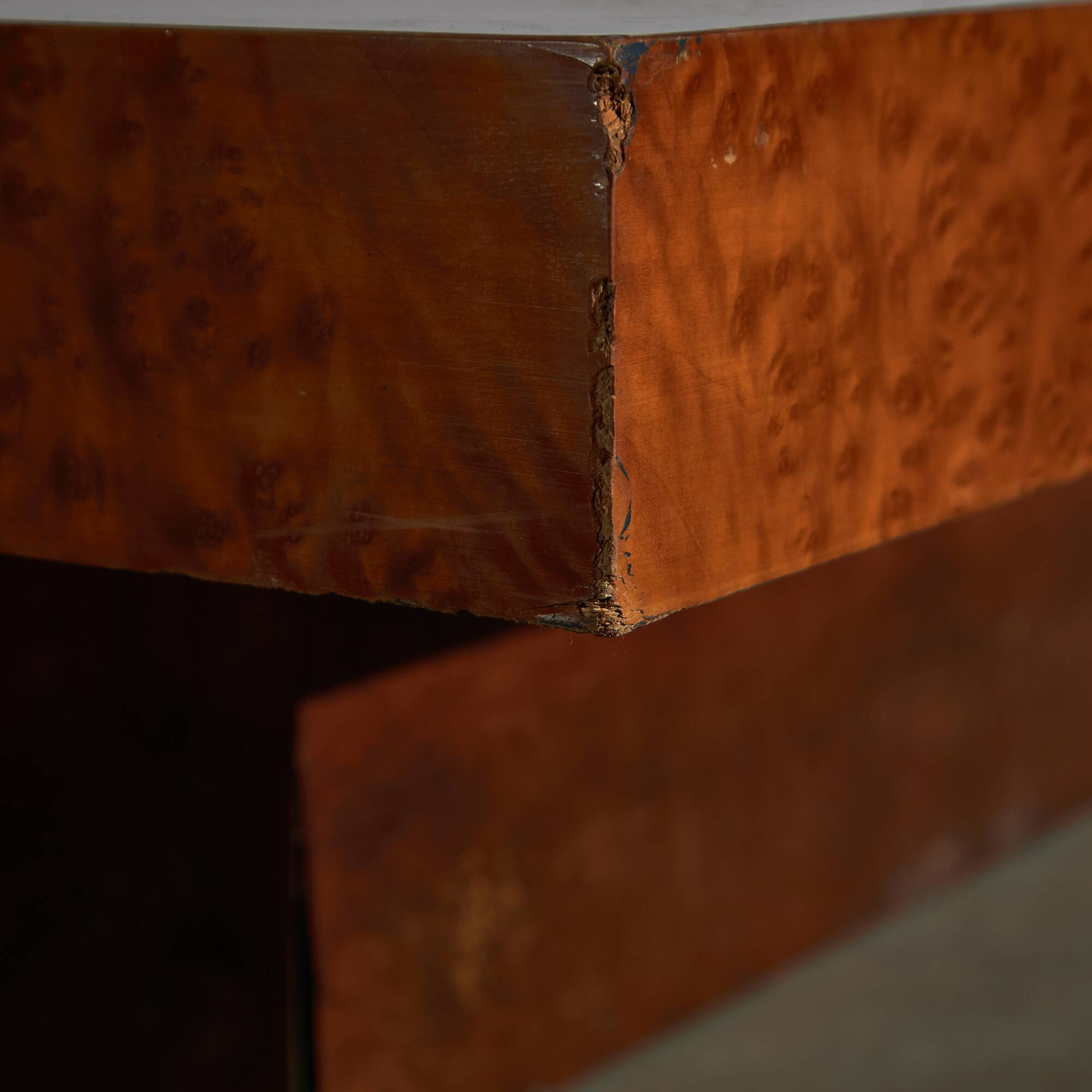 Low Square Coffee Table with Hexagon Patterns