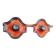 Pair of Fat Lava Ceramic Wall Lights by Hustadt Leuchten, 1970s