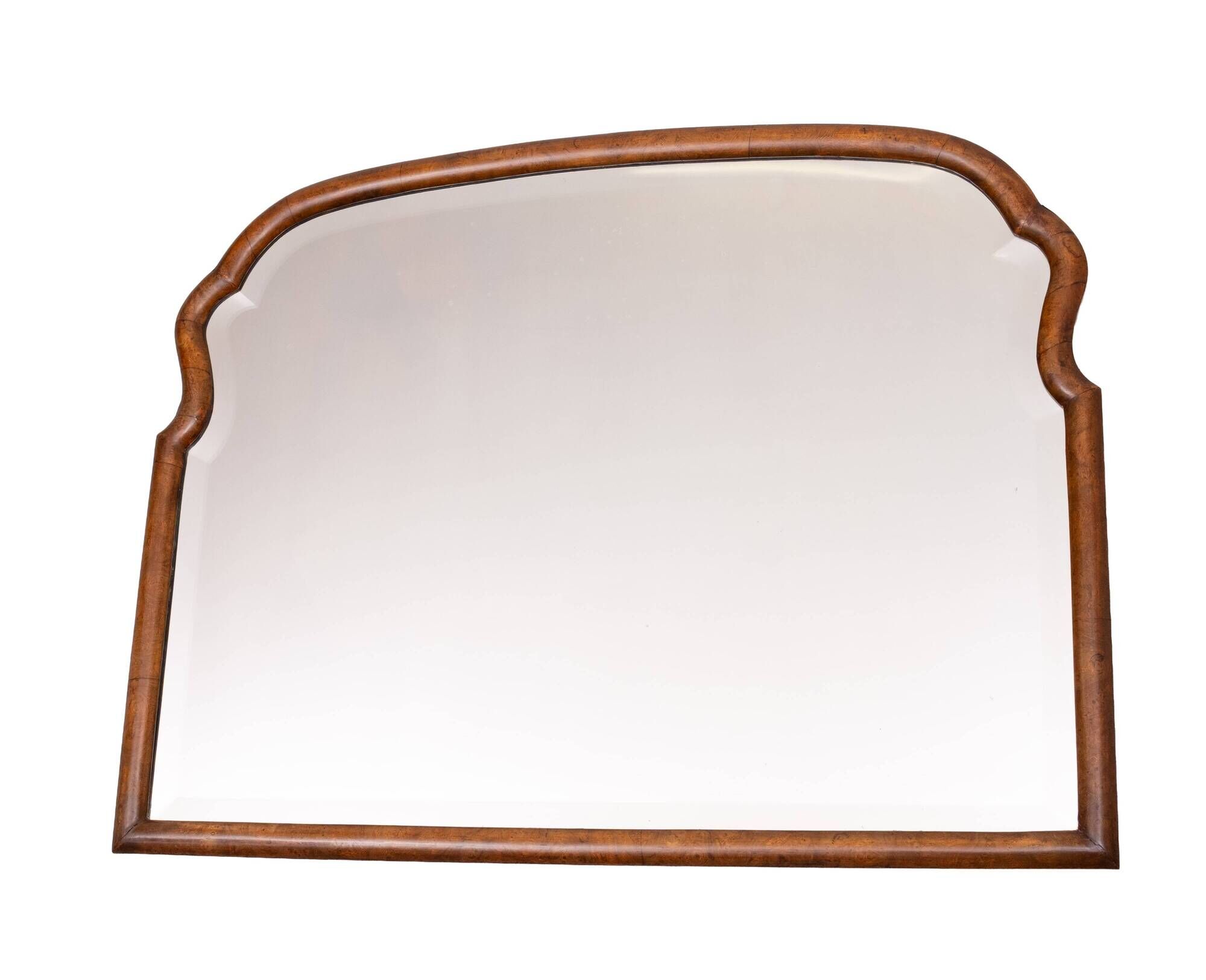 Stunning Antique Dutch Soeze Burl Wood Mirror Anno 1900