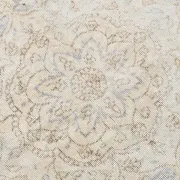 Turkish Pale Yellow & Pale Blue Vintage Rug, Oriental Pattern Wool Carpet