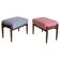 Pair of GFM mid-century stools in Dedar jacquard tweed, E. Homa, Europe, 1960s.