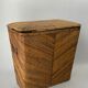 Pencil reed rattan bamboo chest or trunk, 1950s-1960s