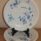 Duo d'assiettes plates Limoges Haviland fleurs 70's