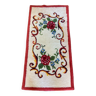 Tapis vintage laine décor floral