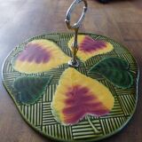 Sarreguemine brand cheese board no. 6143 in the shape of a pear