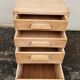beautiful sanded beech cabinet with 4 drawers from the 1940s/50s