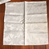 Serviette Christofle "Orangerie" coton Gris damassé