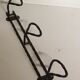 Coat holder 3 wrought iron heads