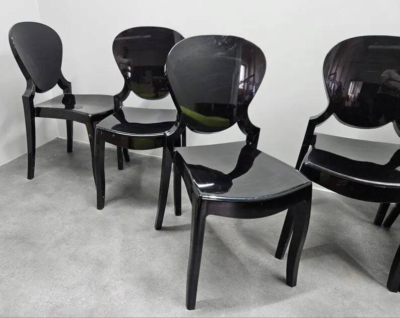 Set of Five design Chairs Queen, Pedrali, Claudio Dondoli and Marco Pocci, 2000s