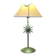 Lampe motif soleil vert