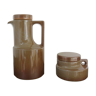 Coffee maker/pitcher and Brenne sandstone sugar pot