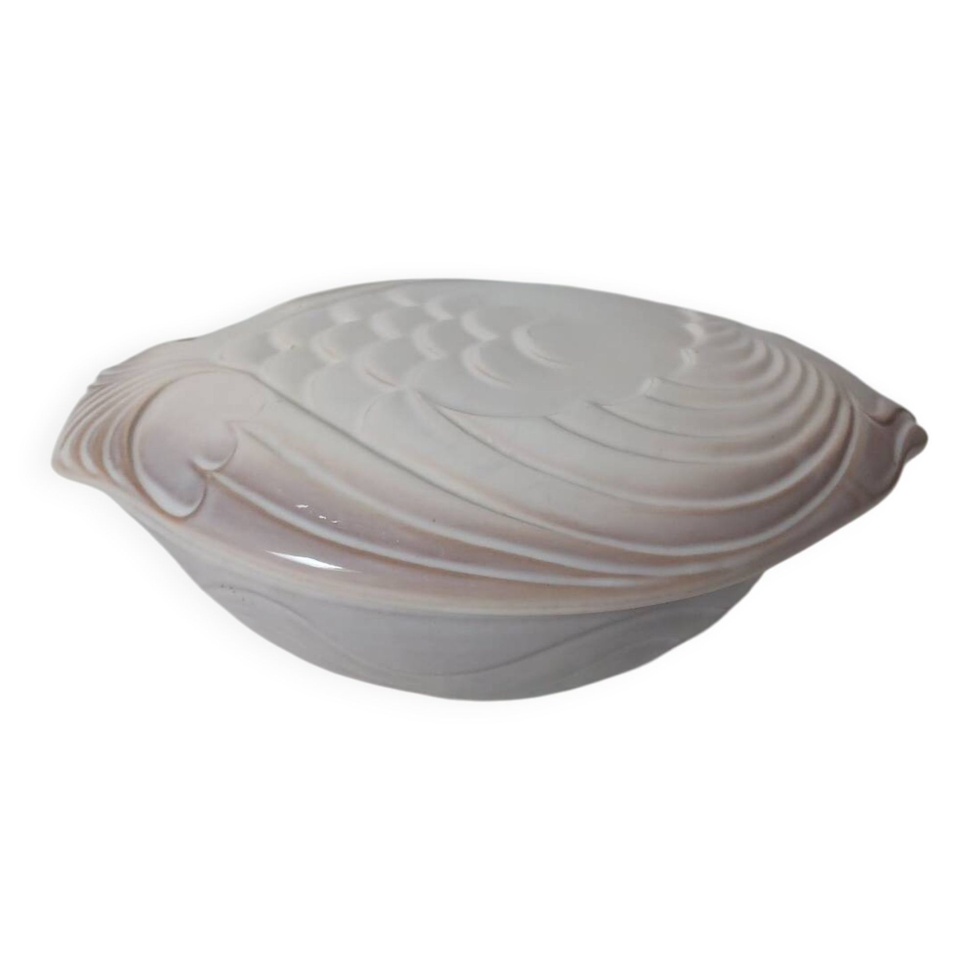 Plat poisson avec couvercle en céramique de Sarreguemines