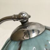 Opaline lamp blue marble art deco