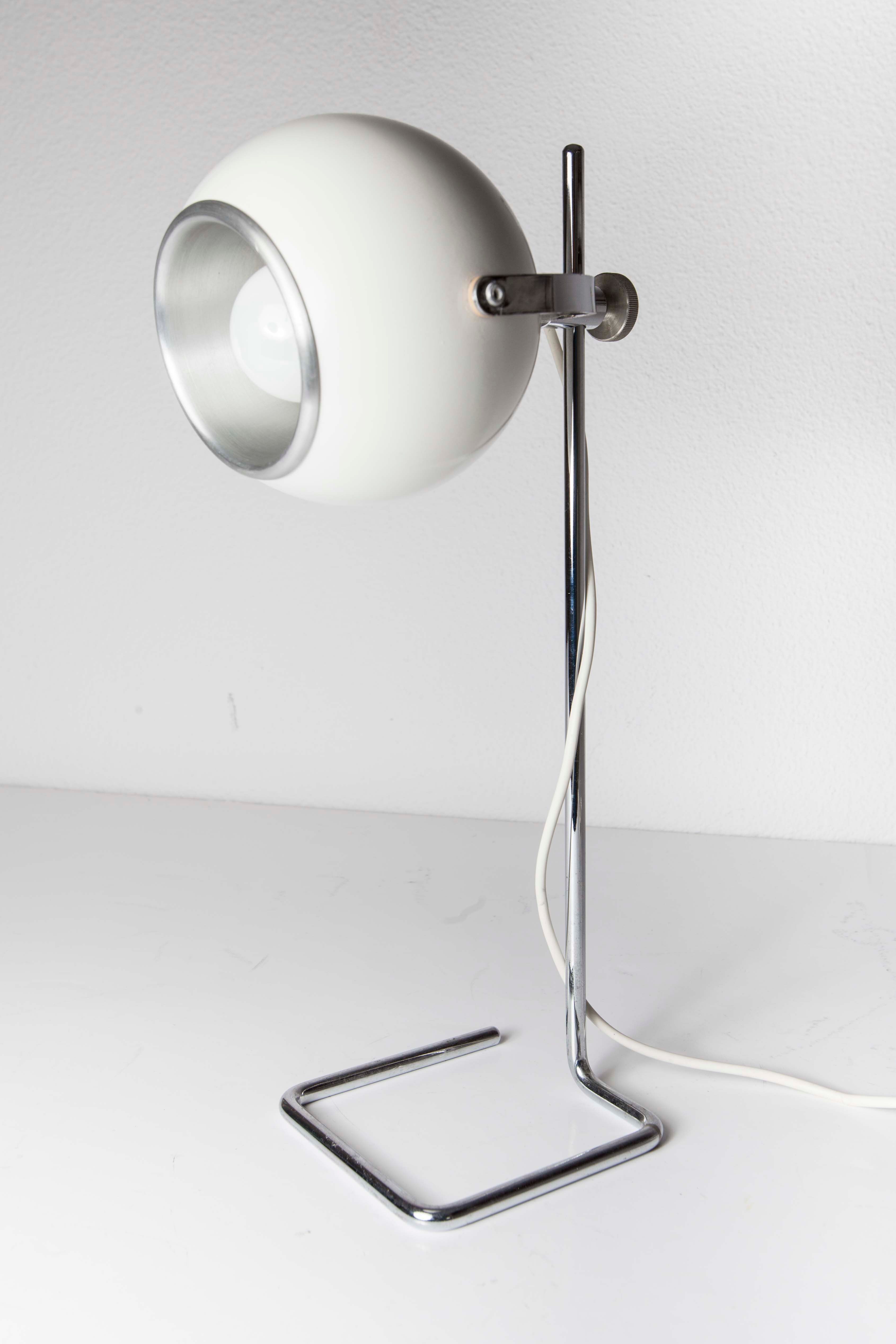 Vintage Disderot Coral Eyeball Lamp 1960