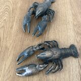 Decorative bronze crayfish