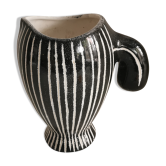 1950s Vallauris vase pitcher signed Voltz