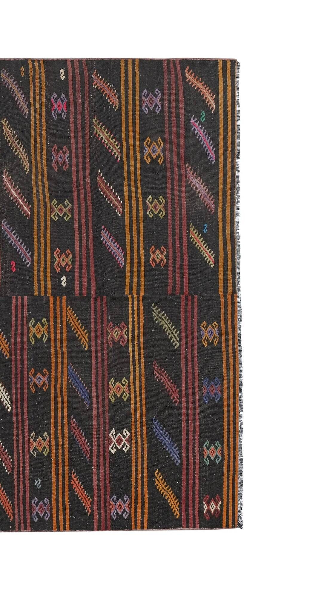 Tapis Kilim turc vintage tissé main