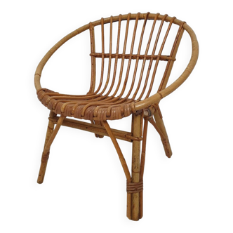 Fauteuil en rotin enfant