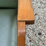 Scandinavian armchair with compass feet