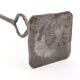 Modernist steel candle holder signed Robert J, 1970s