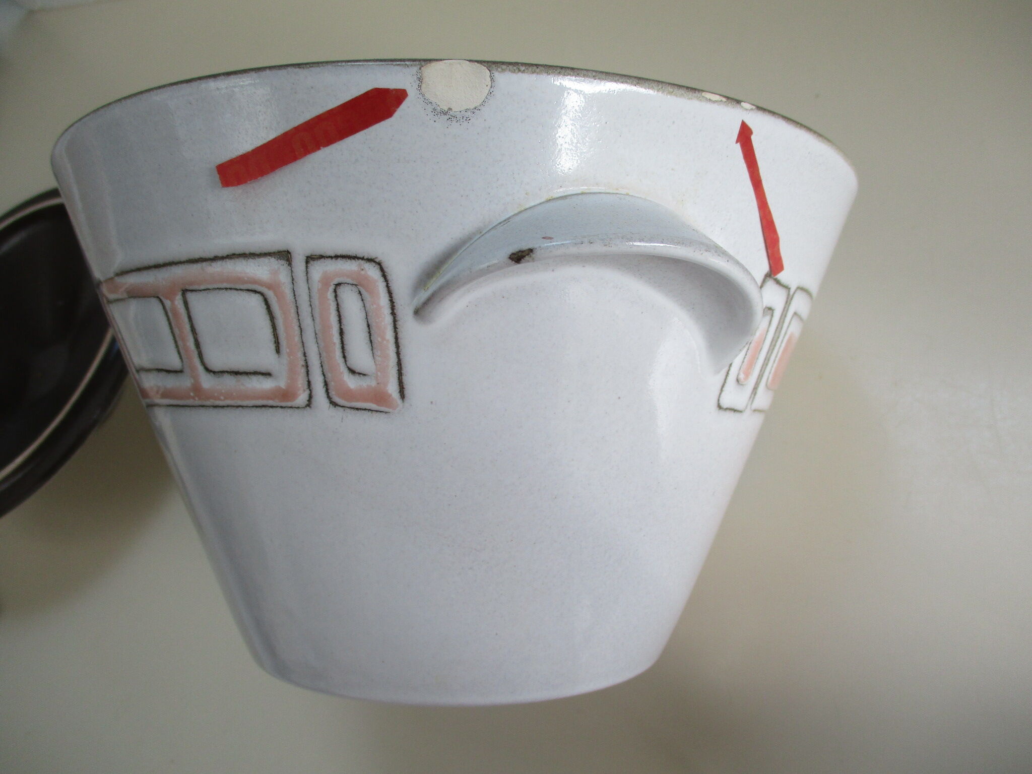 Soup-tureen in Niderviller stoneware Model Mesh -vintage