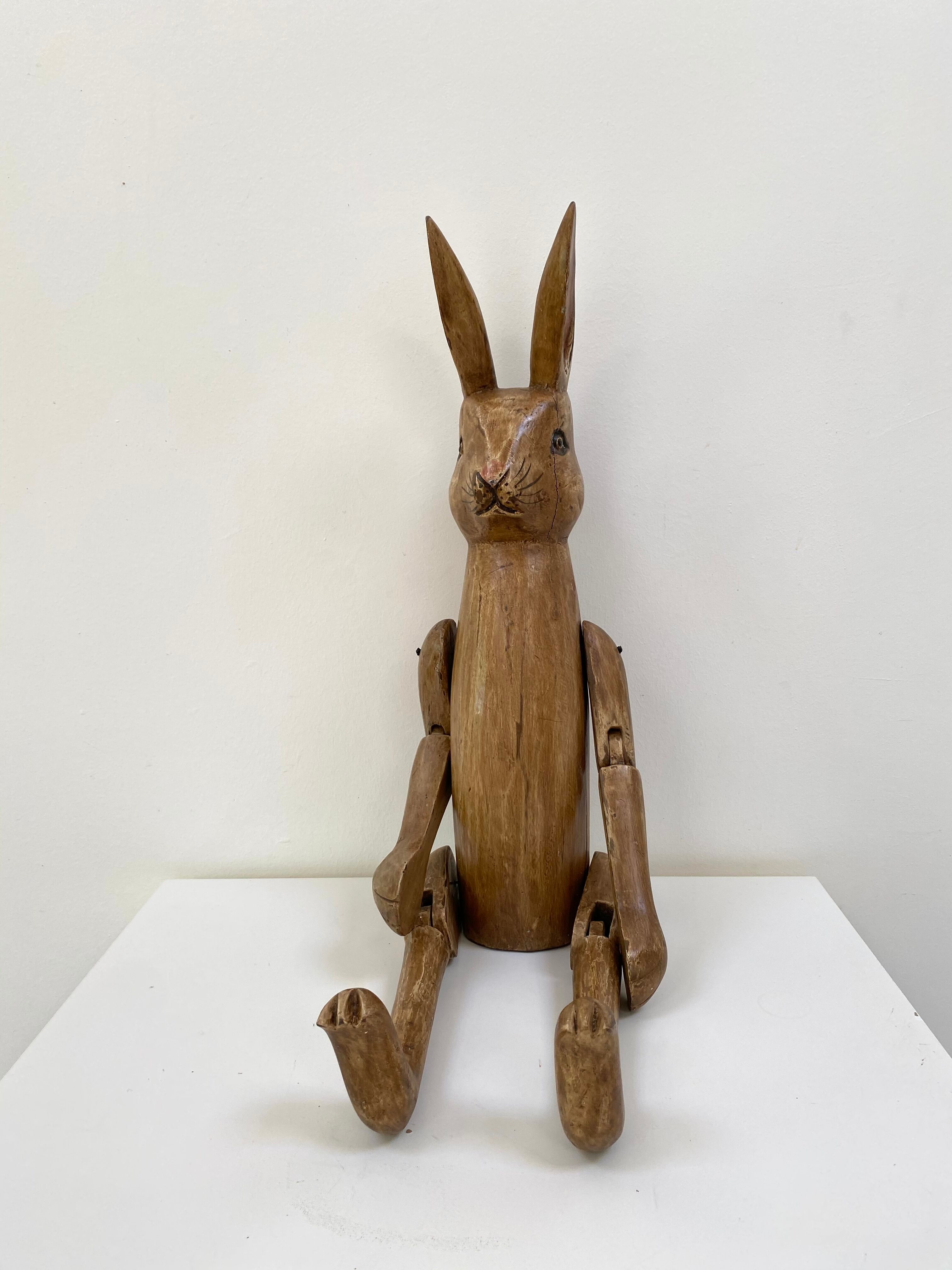 Hare Hennow XL articulated in wood 70cm
