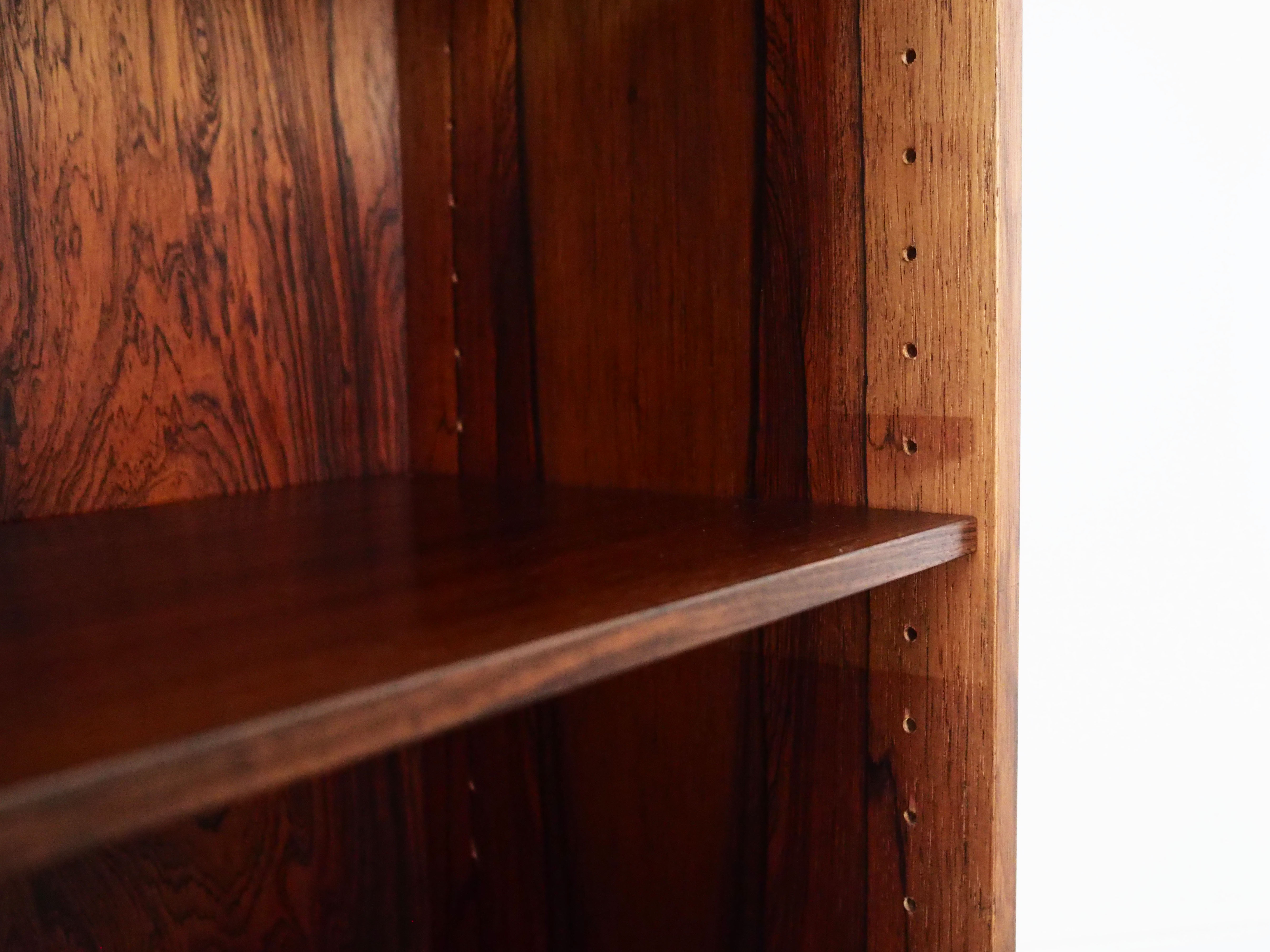 Rosewood bookcase, Danish design, 1960s, manufactured by Omann Jun