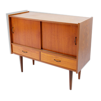 Vintage cabinet with 2 sliding doors, 1960s