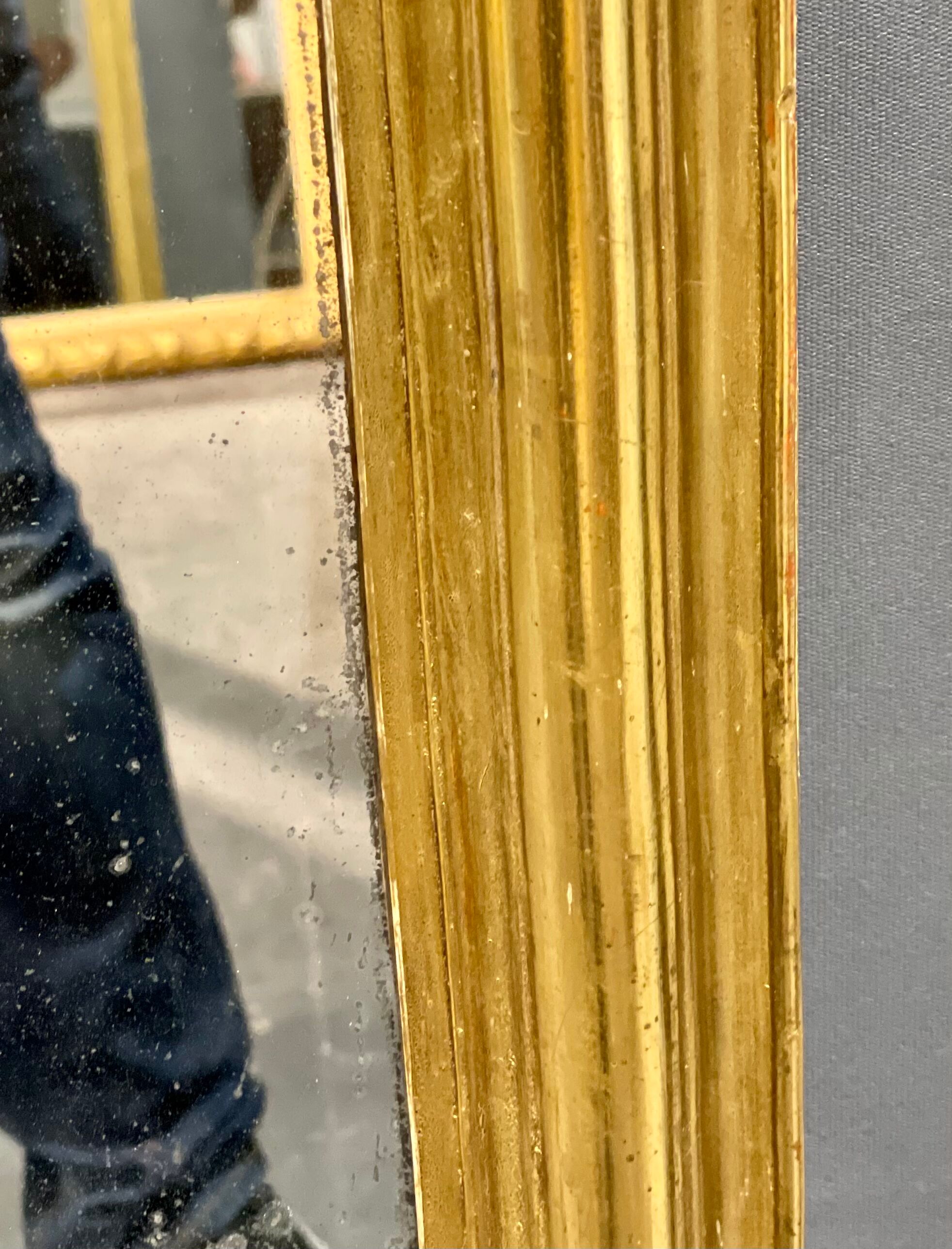 Mirror 119x98 period louis philippe 1840 gold leaf gilding