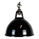 Vintage Industrial Black Painted Pendant Lamp