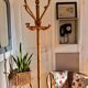 Vintage Rattan Parrot Coat Rack