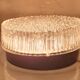 Pair of round Holophane ceiling lights, vintage, DR 60, 70s