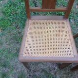 Pair of art deco in caning chairs