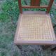 Paire de chaises art deco en cannage