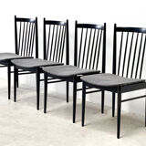 Set of four dining chairs
