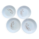 4 deep plates Sovirel in white opaline (1970)