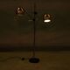 Lampadaire d'époque spatiale avec spots réglables années 70