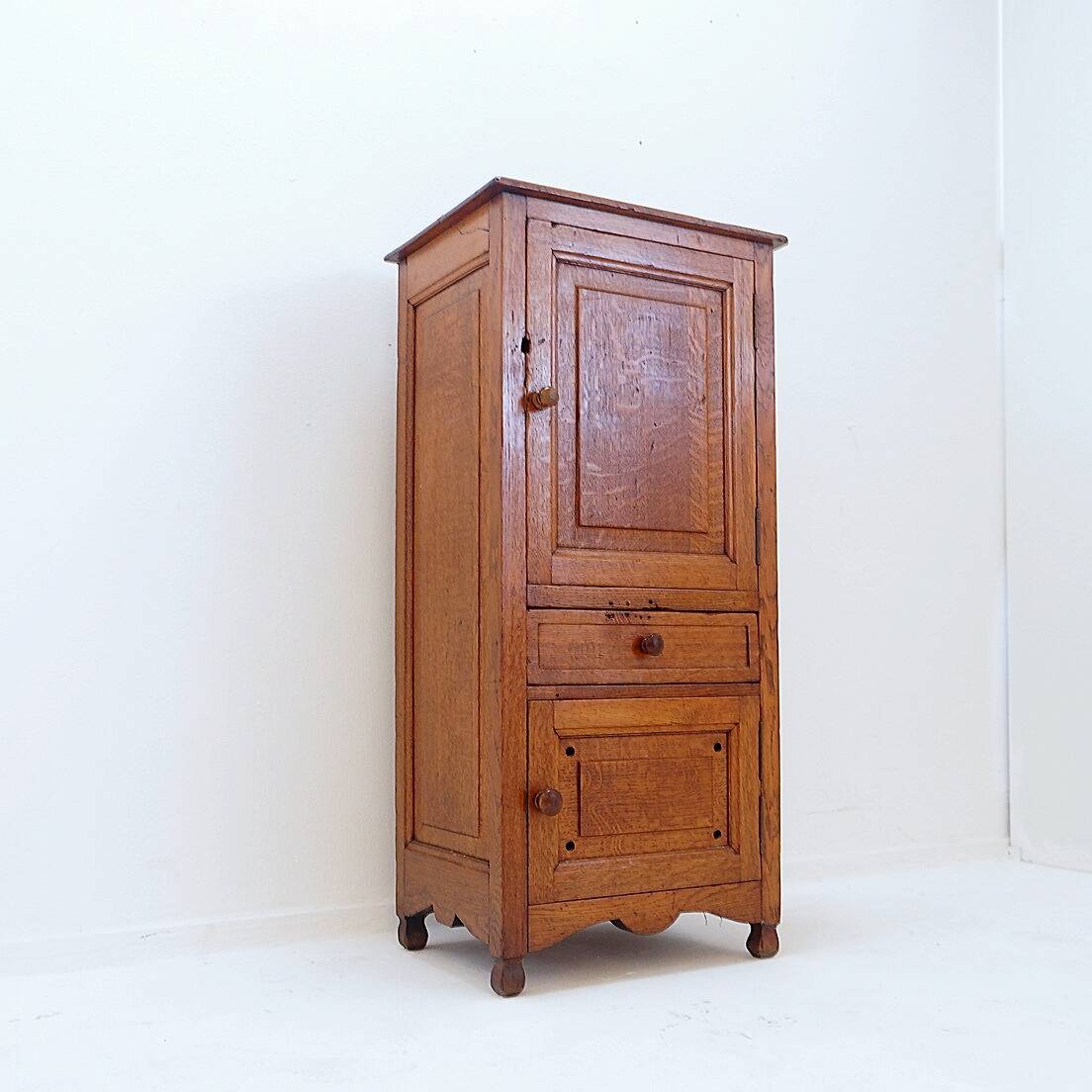 Vintage Wooden Side Cabinet - 1950s