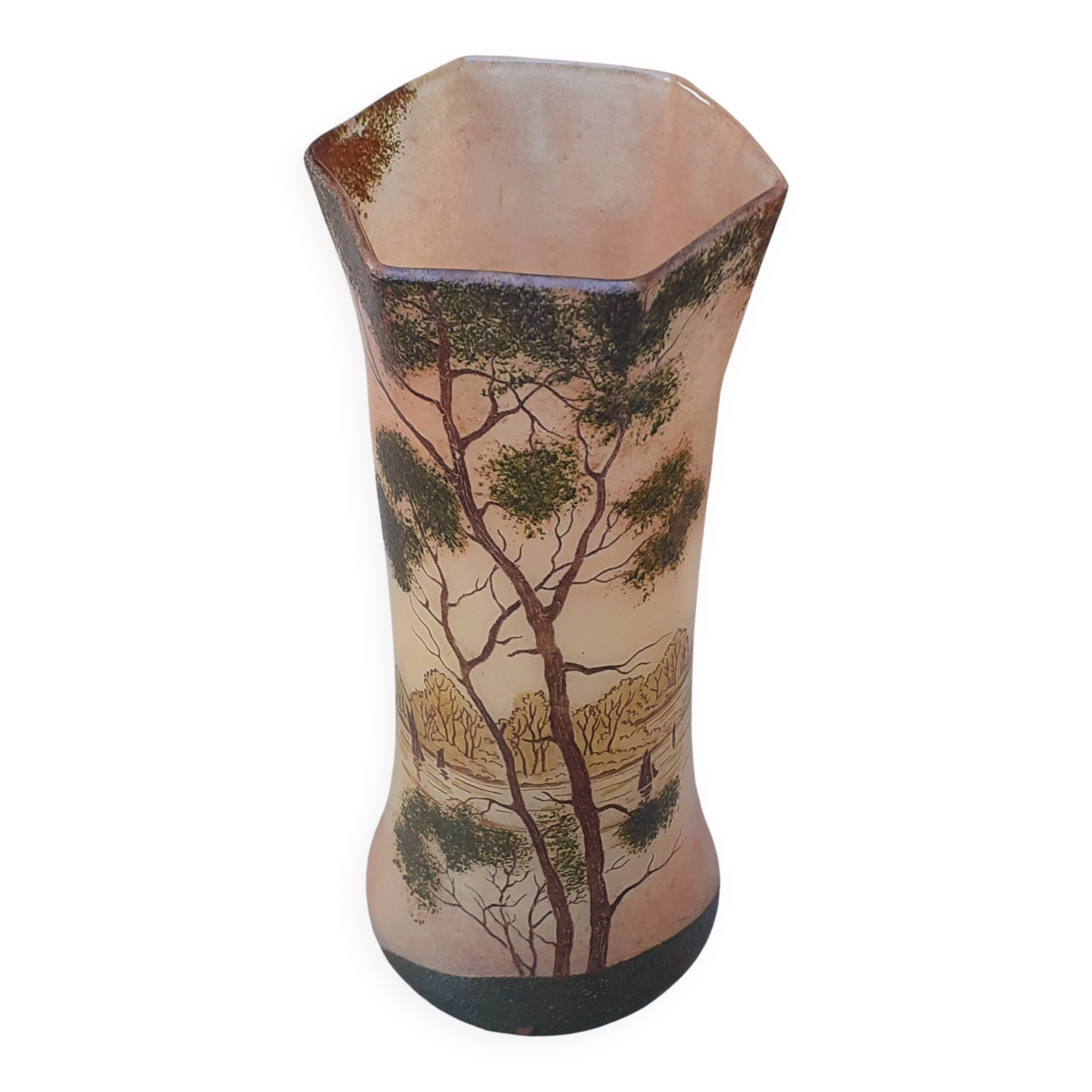 Art Nouveau style vase by Legras