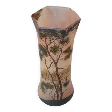 Art Nouveau style vase by Legras