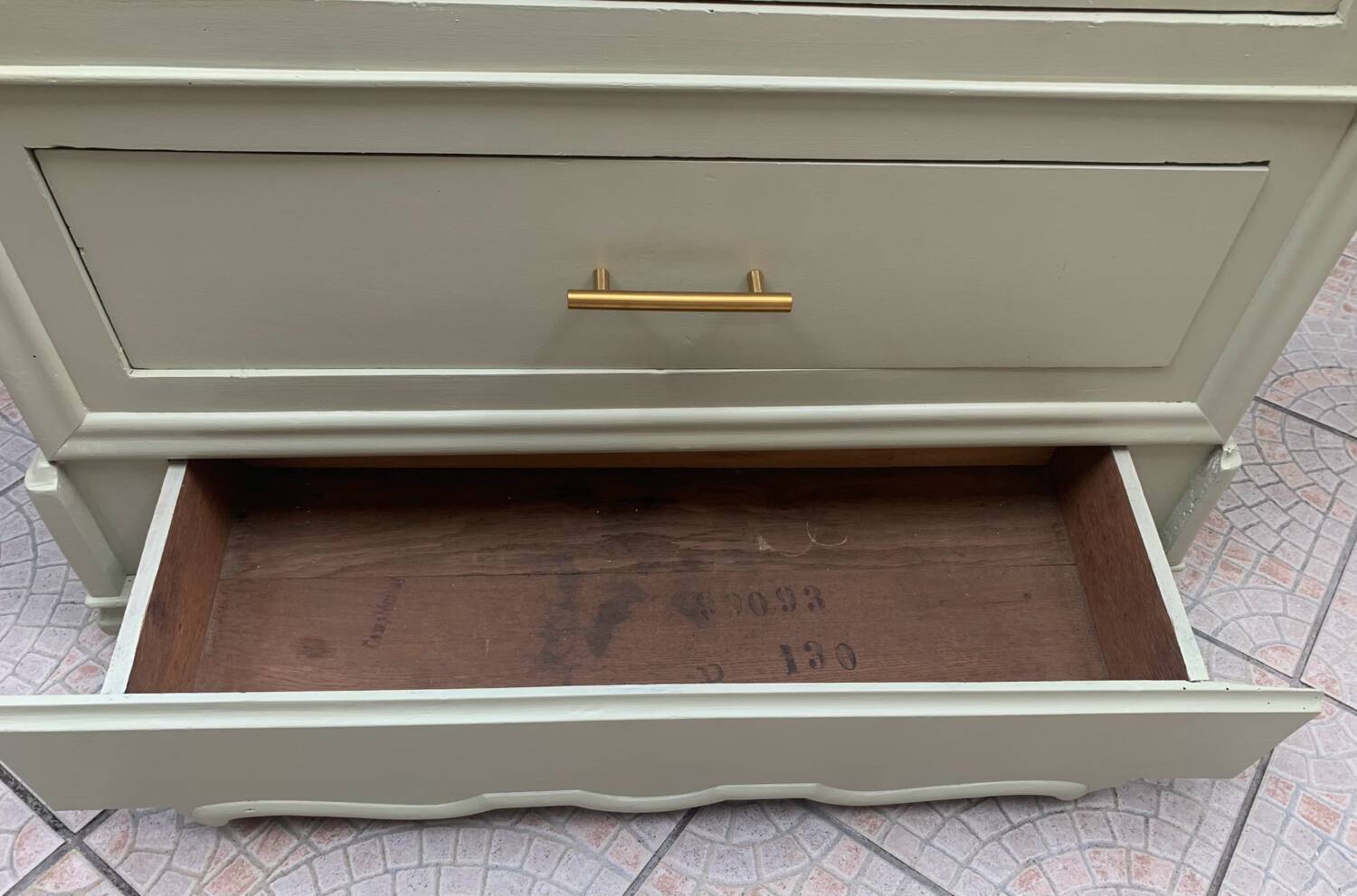 Old wooden bonnet cupboard