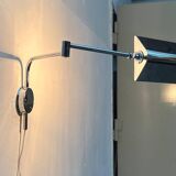 Mid-century Hollywood Regency chrome wall lamp by Florian Schulz for Interline, 1970s.