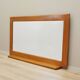 Mirror in mahogany frame, Italian design, 1970s, production: Italy