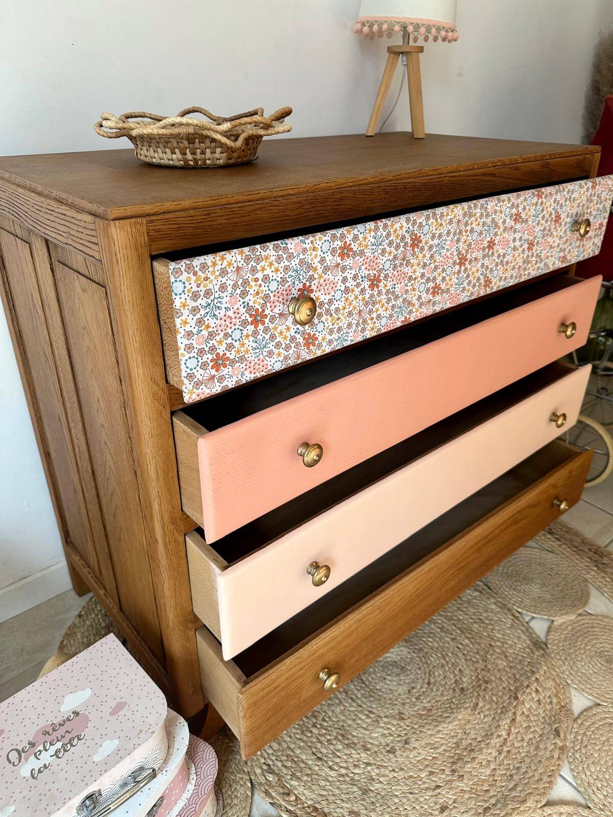 Renovated vintage chest of drawers