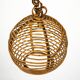 Vintage 1950s Italian Bamboo Sphere Chandelier