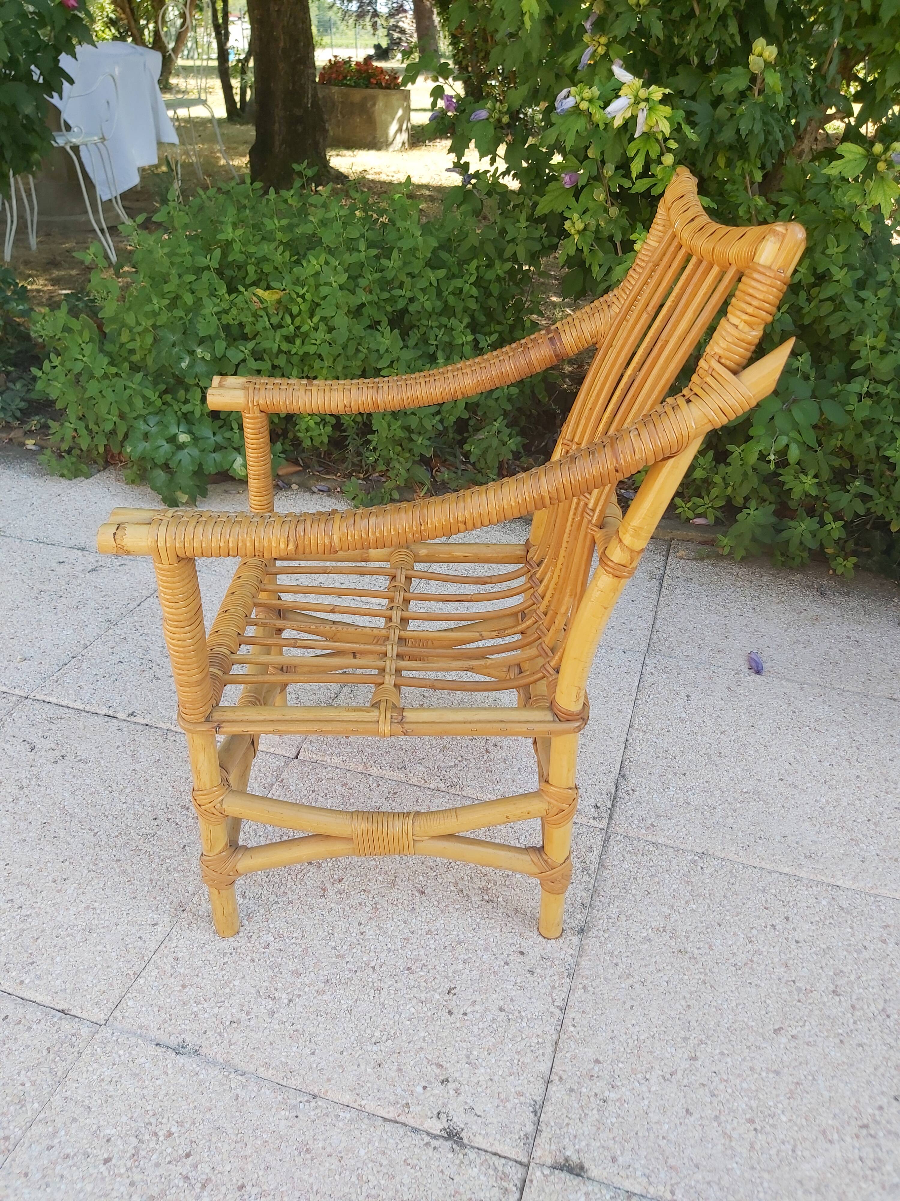 Children's rattan chair