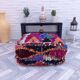 Handmade Berber pouf in wool 60 X 60 X 20 CM